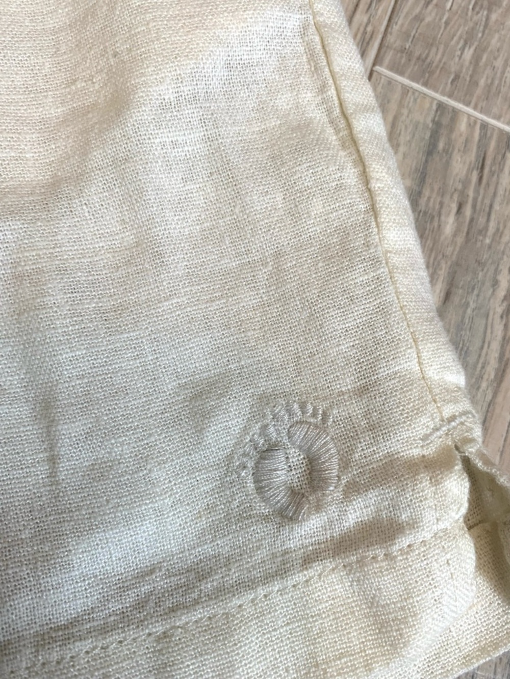 Hang Ten Cream Linen-Blend Drawstring Shorts - Picture 10 of 11